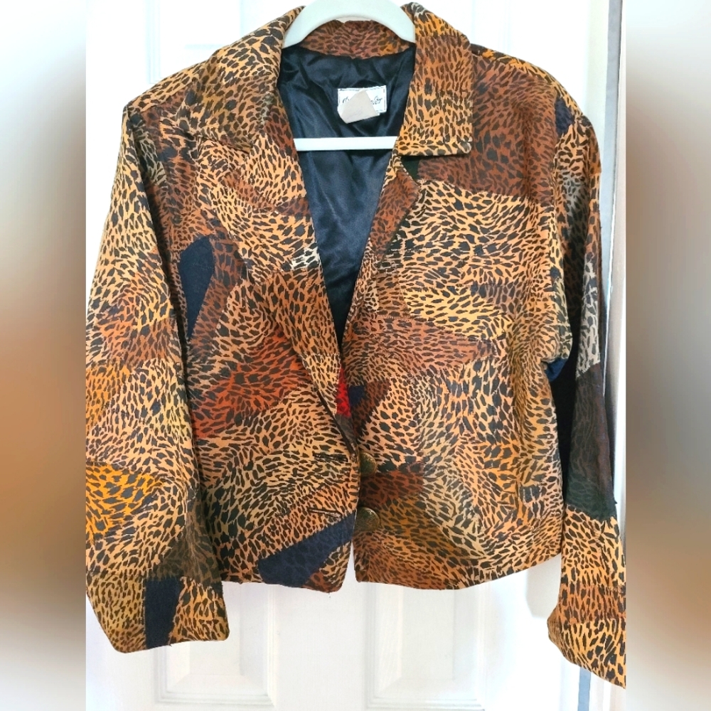 Paco Soler cheetah print vintage jacket